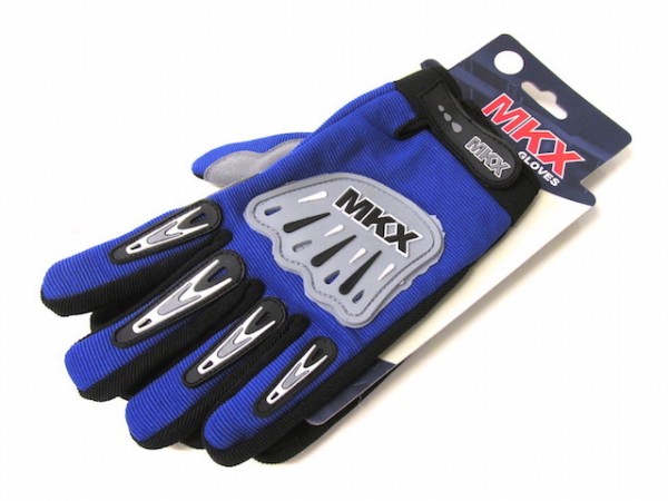 Motorradhandschuhe Motorrad Roller Handschuhe Cross Blau Größe L