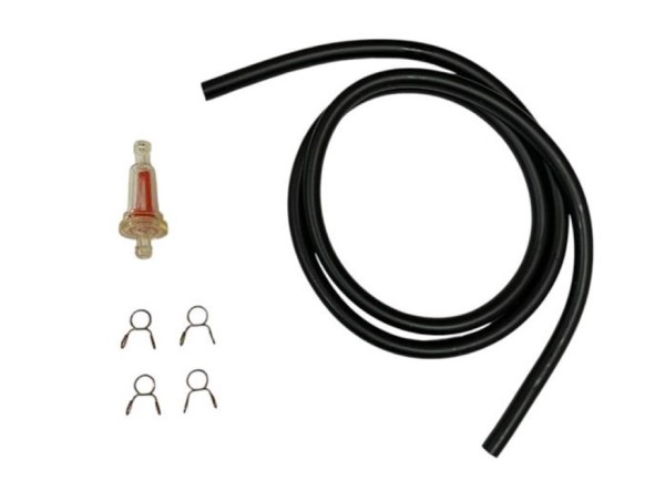 Benzinschlauch schwarz 5x8mm 1 Meter mit Filter