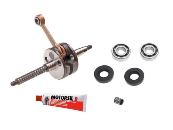 Kurbelwellen-Set inkl. Lager, Wellendichtringe & Dichtmasse – Passend für Piaggio, Gilera, Aprilia &