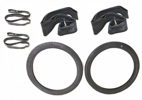 Reifen Set 2.00-17 Zoll 2 x 17 für Motobecane Mobylette N 140 150