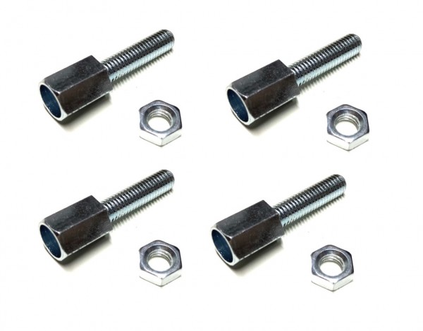 4x Zug Stellschraube Einstellschraube M5 x 20mm für Bowdenzug Kupplungszug