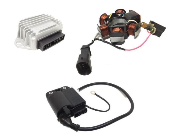 Lichtmaschine CDI Zündspule Spannungsregler für Piaggio NRG, Aprilia SR 50, Vespa