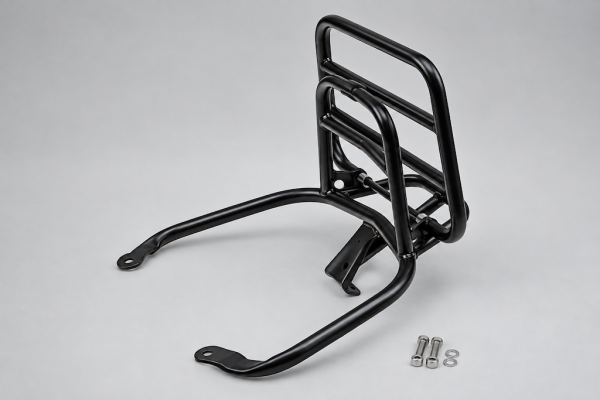 Gepäckträger klappbar hinten Schwarz Matt passend für Vespa Primavera 50–150