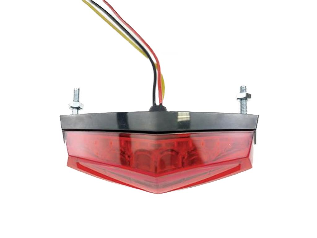 Universal LED Rücklicht Rot E-Geprüft für Roller Motorrad Quad