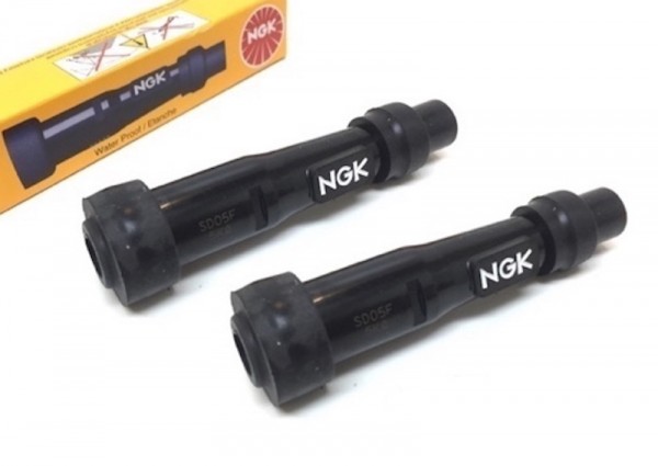 2x NGK SD05F Zündkerzenstecker gerade für Motorrad