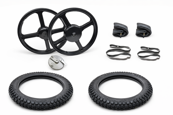 Felgen und Reifen Komplettset 16 Zoll für Vespa Super Bravo