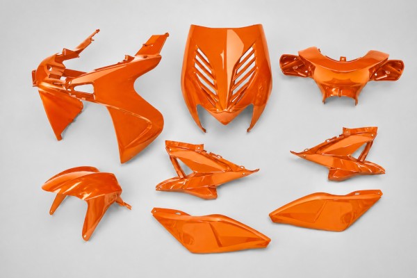 Verkleidungsset Orange 8-teilig für Yamaha Aerox MBK Nitro