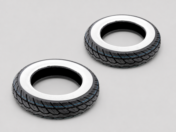 Weißwand Reifen Set 120/70-12 + 130/70-12 für Vespa GTS GTV GT 125 250 300