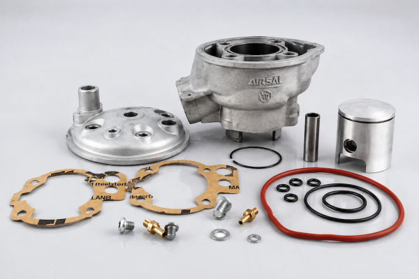 AIRSAL 70ccm Zylinderkit mit Kopf passend für Minarelli AM6 Rieju RR6