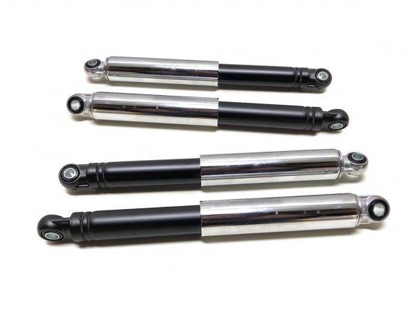 Tieferlegung Set Stoßdämpfer Schwarz 290mm + 260mm für Simson Schwalbe KR51 (5cm Tiefer)