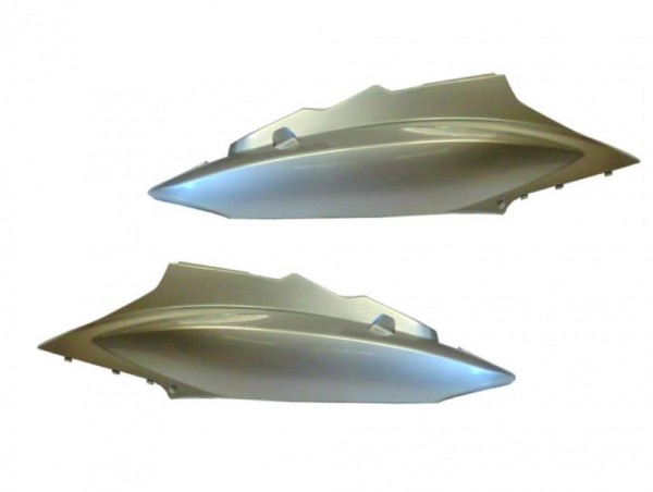 Seitenverkleidung Verkleidung Links Rechts Silber für Kymco Agiltiy 50 125 (12 Zoll)