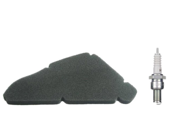 Luftfilter und Zündkerze Set für Gilera Runner