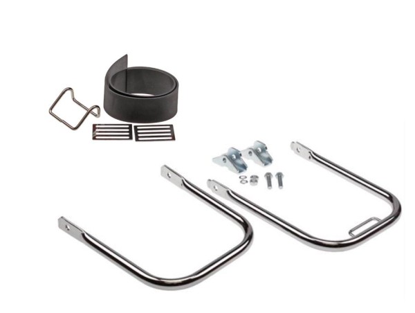 Chrom-Gepäckträger für Simson S50, S51, S70 – Inkl. Spannband, Haltebügel & Klemmstück
