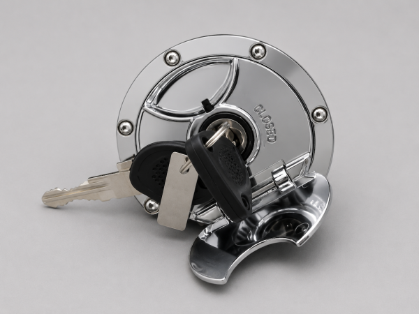 Chrom-Tankdeckel mit Schloss für Yamaha Aerox