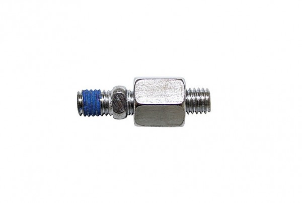 Spiegeladapter M8 x1.25mm Rechtsgewinde Chrom auf M8 x 1.25 Gewindesackloch