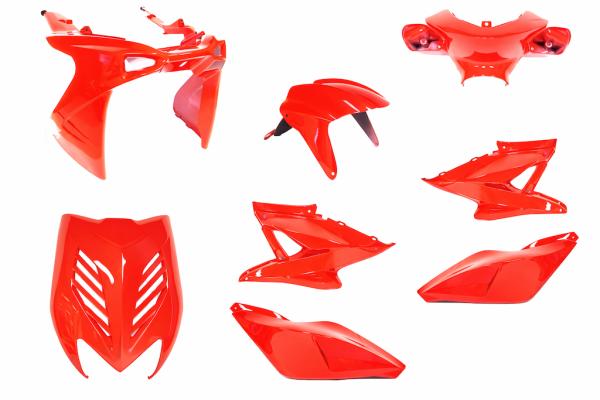 Verkleidungsset 8-teilig rot | Yamaha Aerox MBK Nitro 50 (1998-2012) | Komplett