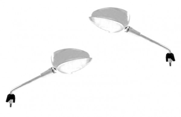 Rückspiegel Set Chrom Vespa Sprint 50–150 E-geprüft