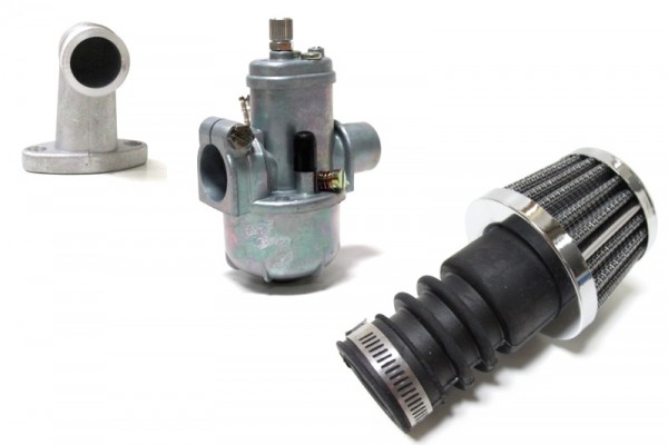15mm Vergaser Set mit Ansaugstutzen & Luftfilter für Puch Maxi Mofa Moped