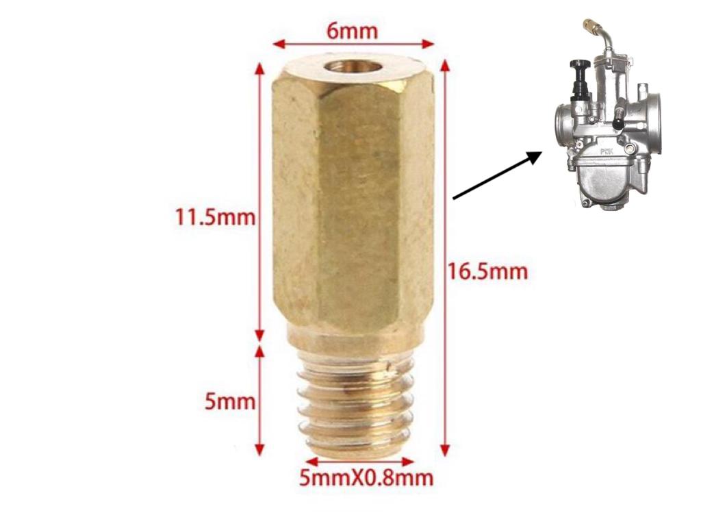 10x Hauptdüse M5 Düse Gr. 122-145 21 24 28mm Keihin PWK Vergaser