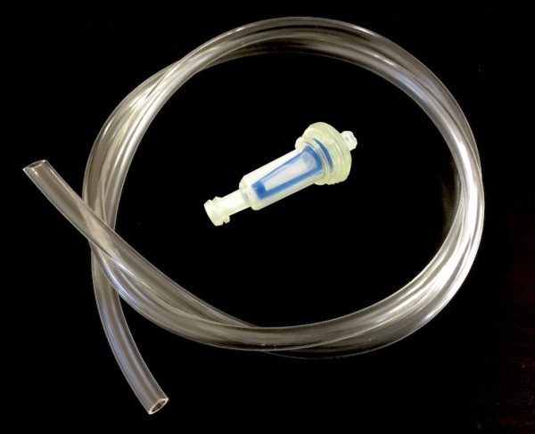 Set Benzinschlauch transparent mit Benzinfilter für Roller und Mofa