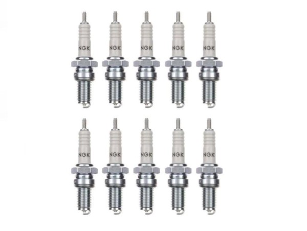 10x Zündkerze D7EA Zündkerzen Set 10 Stück 10er Pack für Motorrad / Roller