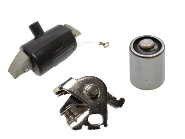 Set: Zündspule + Unterbrecherkontakt + Kondensator für BOSCH Zündanlage