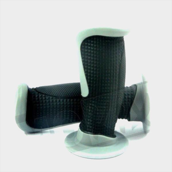 Lenker Griffgummis TUNING Griffe Soft Oval schwarz grau Roller Scooter Motorrad