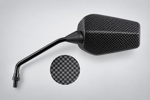 Rückspiegel links in Carbon-Optik für Derbi GP1 50