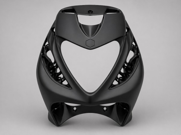 Piaggio Zip 2 Frontmaske vorne matt schwarz Ersatzteil
