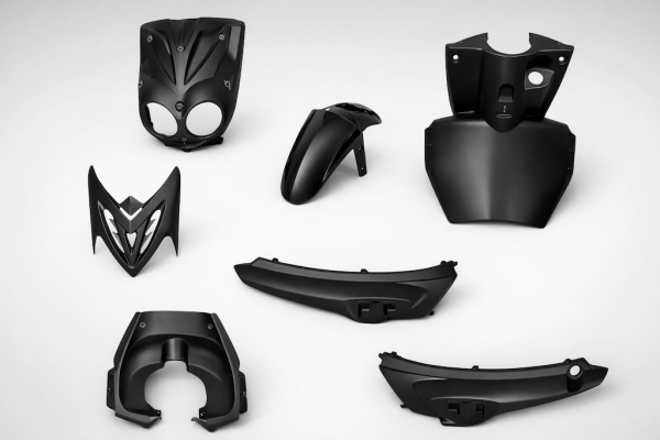 Verkleidungsset 7-teilig für Yamaha Slider / MBK Stunt (2005–2012) matt schwarz