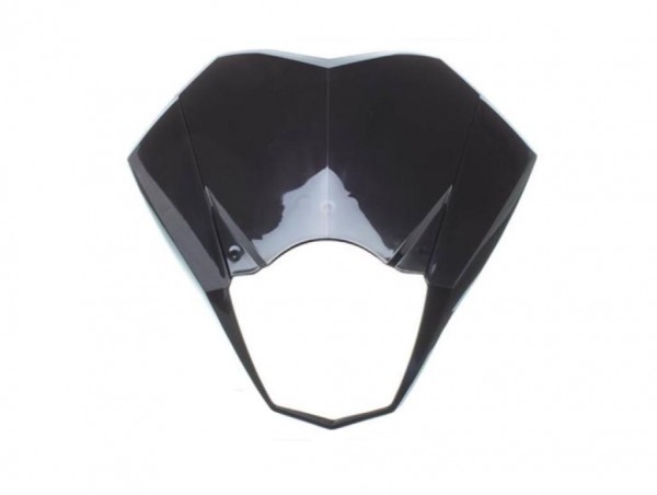Front Verkleidung Scheinwerfer Maske Schwarz für Rieju MRT Pro 50 (2009-2021)