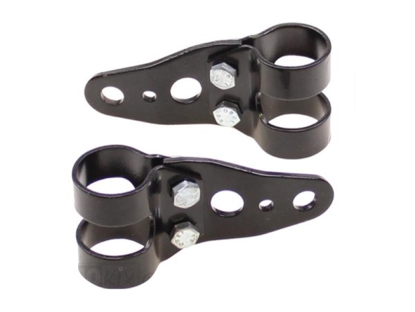 Scheinwerferhalter Universal 26–28 mm Schwarz