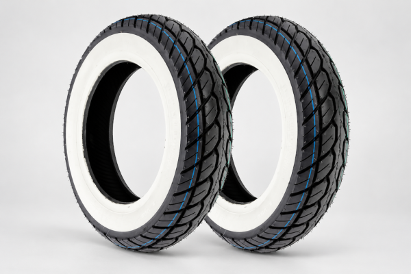 2x Weißwand Reifen Kenda 90/90-10 TL K418 für Piaggio Sfera Zip Roller 50ccm