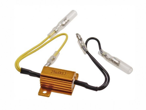 Motorrad Widerstand Lastwiderstand 12V 25W LED Miniblinker Blinker Adapter Kabel