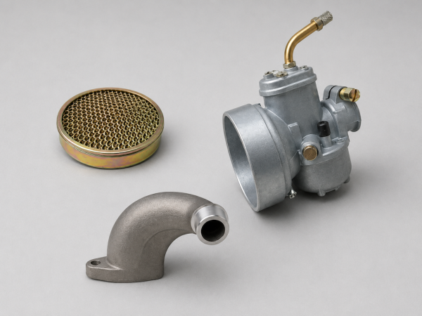 Tuning Ansaugstutzen 17mm Vergaser Set für Kreidler Florett RM RMC Flory MF