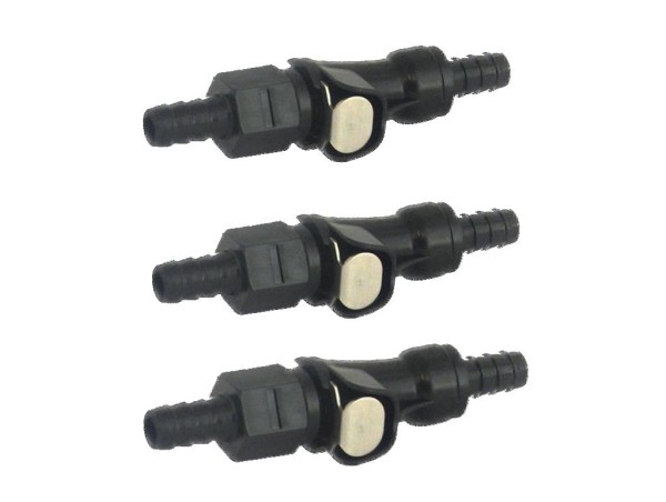 3x Benzinschlauch Schnelltrennkupplung 8mm Universal Schlauch Verbinder Kupplung