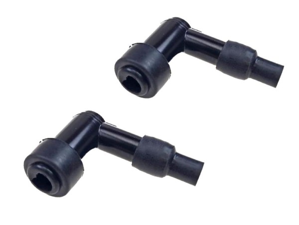 2x Zündkerzenstecker LB01F 2T 90 Grad für Zündapp Hercules Puch Mofa Moped