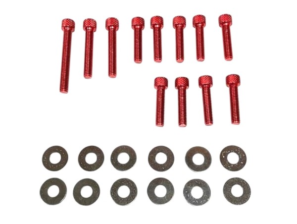 Variodeckel Schrauben Set Minarelli rot