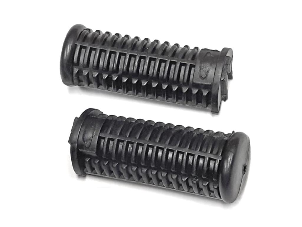 2 Fußrastengummis Grün – Quergerippt, Innendurchmesser Ca. 19 Mm, Für Mokick & Kleinkrafträder