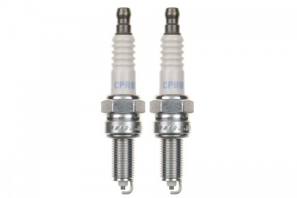 2x Zündkerze NGK CPR8E für Aprilia Scarabeo, SR 50 LC Ditech Factory (2001-2014)
