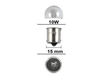 Moped Glühbirne 10W 6V 10W Glühbirne BA15S – Für Rücklicht, Bremslicht & Blinker An Oldtimer, Moped, Mofa Batterie 6 V