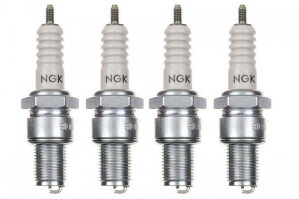 4x Zündkerze B10EG Zündkerzen Set 4 Stück für Motorrad / Roller / Scooter