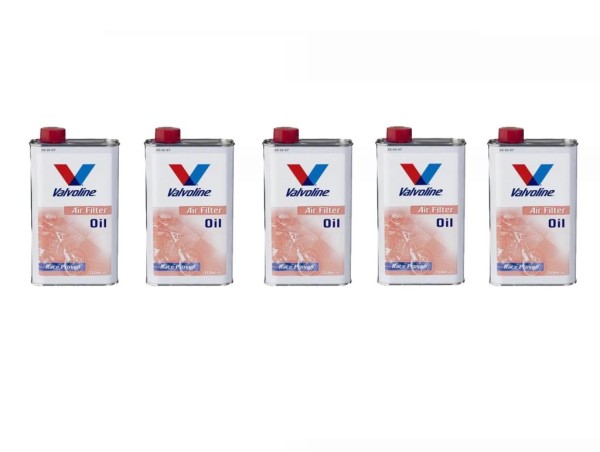 5x 1L Valvoline Luftfilteröl Airfilter Öl für Motocross Enduro Supermoto Motorrad