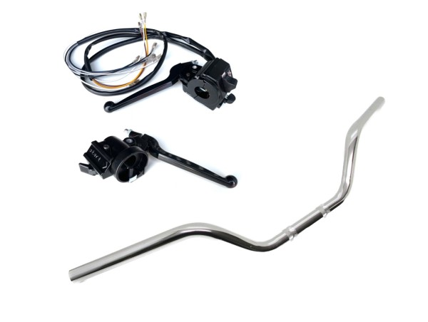 Armaturen Schalter Kombischalter Set + Chrom Lenker für Simson S51 S53 S70 S83
