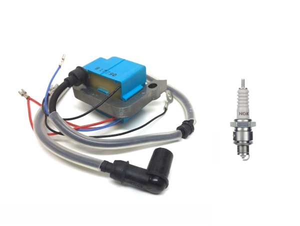 CDI Zündspule ohne E-Start + NGK BP4 Zündkerze für Saxonette Spartamet