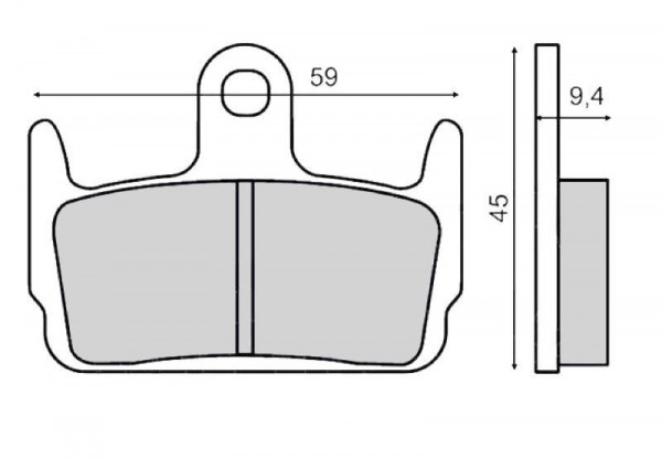 Bremsbeläge hinten für Honda X8R S/X SZX 50 AF49