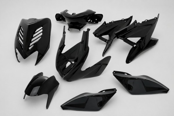 Verkleidungssatz Yamaha Aerox Schwarz Metallic
