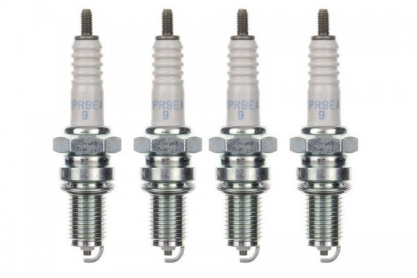 4x Zündkerze DPR9EA-9 Zündkerzen Set 4 Stück für Motorrad / Roller / Scooter