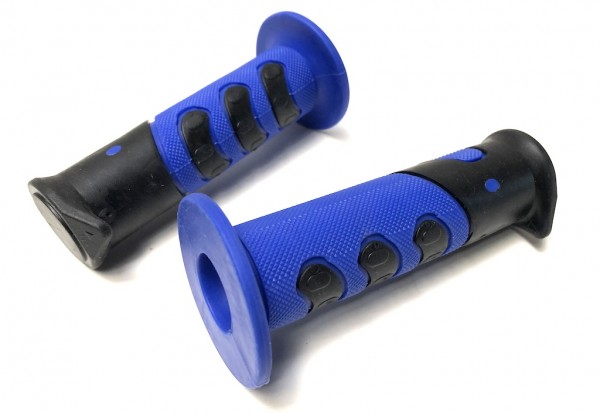 Lenker Griffgummis Griffe CROSS 922X Blau Schwarz Roller Scooter Motorrad