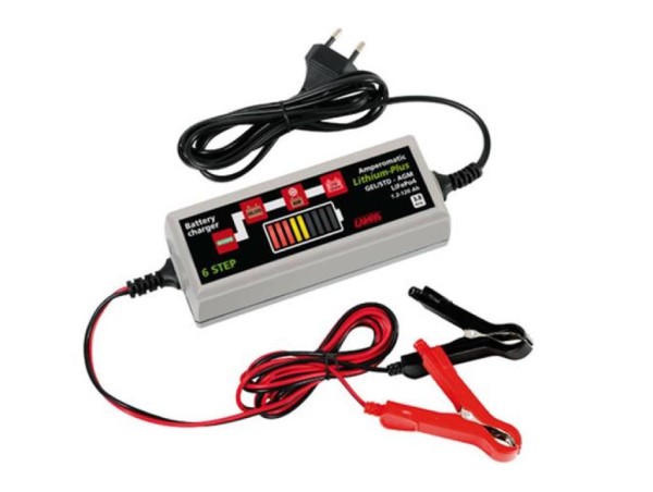 LAMPA Amperomatic Ladegerät 12V 3.8A für Lithium und Blei-Batterien